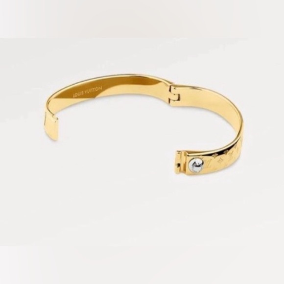 💯 Authentic Louis Vuitton Monogram Bangle Bracelet MD0254 LE0126 - Picture 6 of 9